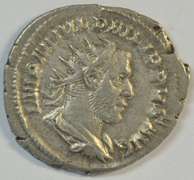 Razor sharp Philip I Roman Silver Antoninianus, 244-249 AD