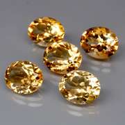 Ravishing 11.82ct 5pc golden Citrine set
