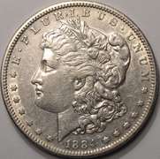 1884-S Morgan Silver Dollar Circulated