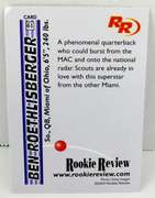 Ben Roethlisberger 2003 Rookie Review Football Card