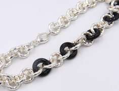 925 Sterling Silver Itaor Fancy Link Necklace
