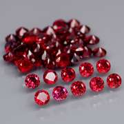 Ravishing 4.94ct cherry red Rhodolite Garnet set