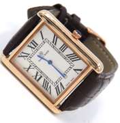Pablo Raez Stainless Steel Watch with Brown Leather Strap Watch