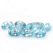 Vibrant blue! 8.64ct 10pc Cambodian Zircon set