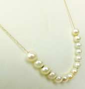 Vintage 14K Add-a-Bead Pearl Necklace