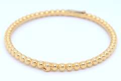 Van Cleef Perlee Pearls of Gold Bracelet in 18kt Yellow Gold