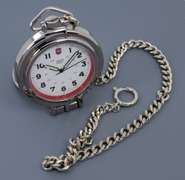 Rugged Swiss Army Pocket Watch in SS