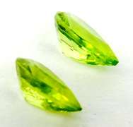 2 Pear Shaped Peridot Loose Stones