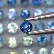 Heated only! 4.20ct diamond cut Australian Sapphire set
