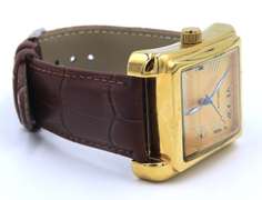 Sewor Automatic Watch with Brown Leather Strap