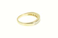14K Yellow Gold 0.50 Ctw Diamond Princess Cut Wedding Band Ring
