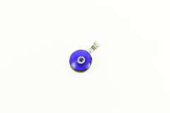 Sterling Silver Nazar Blue Evil Eye Protection Symbol Pendant
