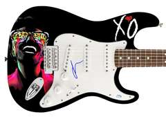 The Weeknd Autographed Signed Photo Graphics Guitar ACOA