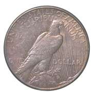 1923-S Peace Silver Dollar Interesting Copper Toning