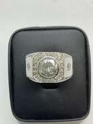 CERTIFIED MENS 14K WHITE GOLD AND DIAMOND RING