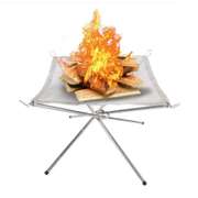 42x42x32cm Portable Fire Pit Outdoor Camping Small Size