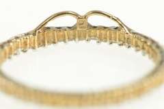 10K Yellow Gold Diamond Circle Round Journey Symbol Earrings