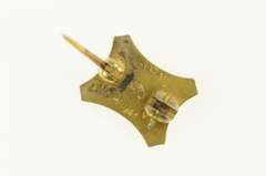 14K Yellow Gold Theta Delta Theta Enamel Ornate Lapel Pin/Brooch