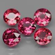 Ravishing 6ct rich pinkish violet Rhodolite Garnet set