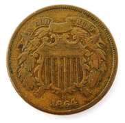 1864 U.S. 2 Cent Coin