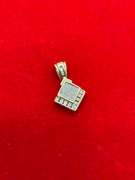 14K YELLOW GOLD PENDANT WITH 0.75 CARAT OF DIAMONDS