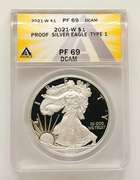 PF69 ASE proof silver coin