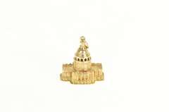 14K Yellow Gold Capitol Building Washington DC US Charm/Pendant