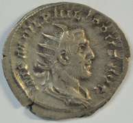Very sharp Philip I Roman Silver Antoninianus, 244-249 AD