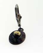 14KT Yellow Gold And Sterling Silver Vintage Drop Earrings