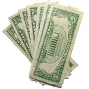 7 Red Seal $5 US Notes