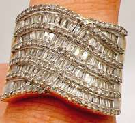 14kt Solid Yellow Gold Diamond Band Ring