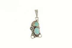 Sterling Silver Native American Sharon Cisco Navajo Turquoise Pendant