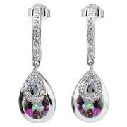 2.53CT MISTIC TOPAZ SILVER DANGLE EARRINGS
