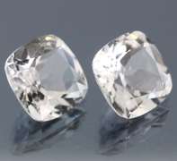 Excellent 19.83ct UNHEATED diamond white Topaz set