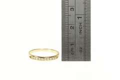 14K Yellow Gold 0.17 Ctw Classic Diamond Wedding Band Ring
