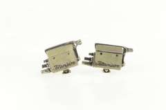 Sterling Silver Vintage Television Camera Film TV Retro Cuff Links
