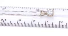 Dreamy White Gold Diamond Solitaire Pendant on Chain