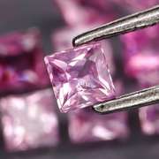 Rare heated only 3.15ct pink Sapphire set