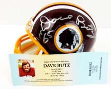 2012 Dave Butz Autographed Riddell Mini Helmet