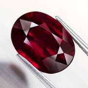 Superb 4.73ct untreated ruby red Rhodolite Garnet