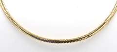 Handsome 18kt Yellow Gold Woven Flex Chain Necklace