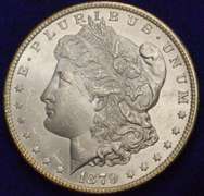1879-S Morgan Silver Dollar Frosty, Flashy BU.