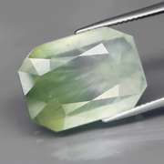 Collectors 14.90ct emerald cut Prehnite