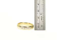 14K Yellow Gold 0.70 Ctw Men's Classic Diamond Wedding Band Ring