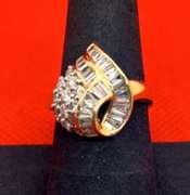 LADIES 14K YELLOW GOLD RING WITH 1.75 CARAT OF DIAMOND