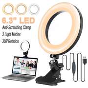 6.3 inch Ring Light 3 Light Modes Stepless Adjustable