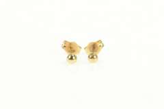 14K Yellow Gold 2.8mm Round Ball Classic Stud Sphere Earrings