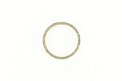 10K Yellow Gold Diamond Circle Round Journey Symbol Earrings