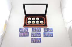 2016-2017 Palau $5 1 Oz .999 Silver Coin 7 Coin Set Display & COA