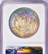 Superb Toned 1889P Morgan Silver Dollar Old NGC Holder MS 63!